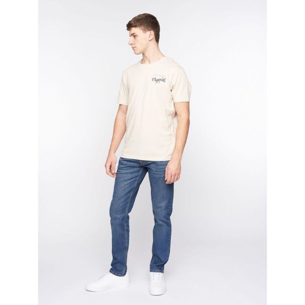 Crosshatch Mens Arles Slim Jeans / Stone Wash